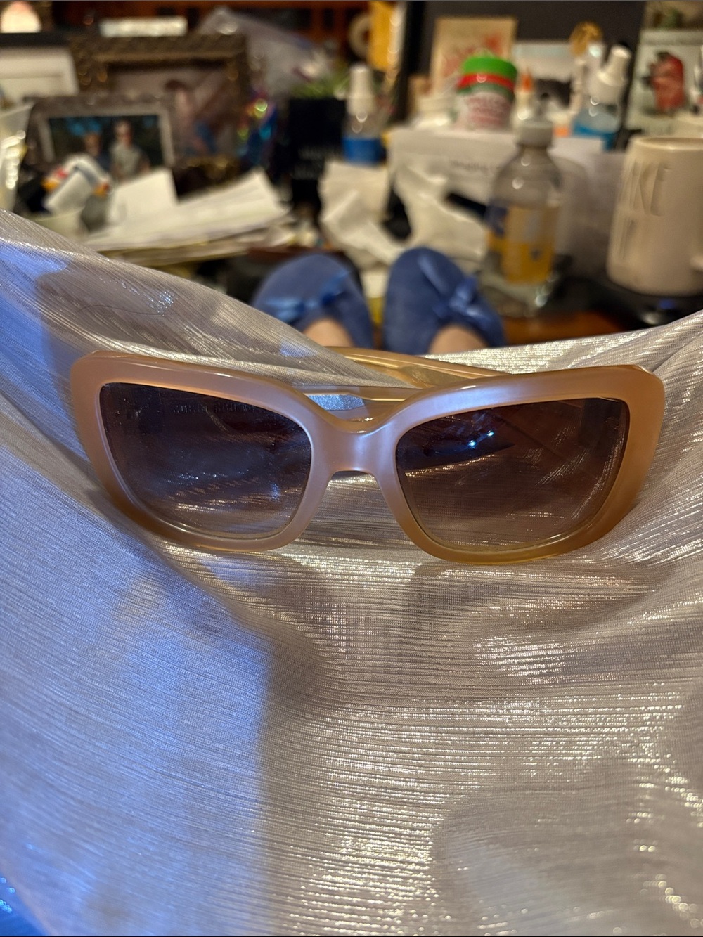 Stylish Bobbi Brown Women's Sunglasses in Beige - Classic Oversized Frame